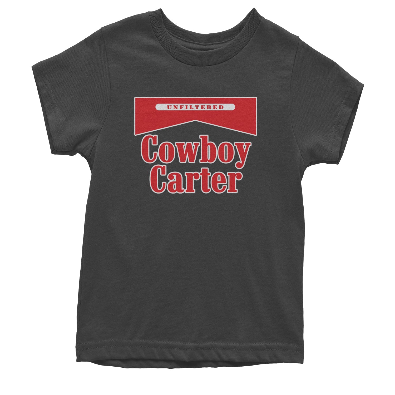 Cowboy Karter Country Act Two Youth T-shirt Charcoal Grey