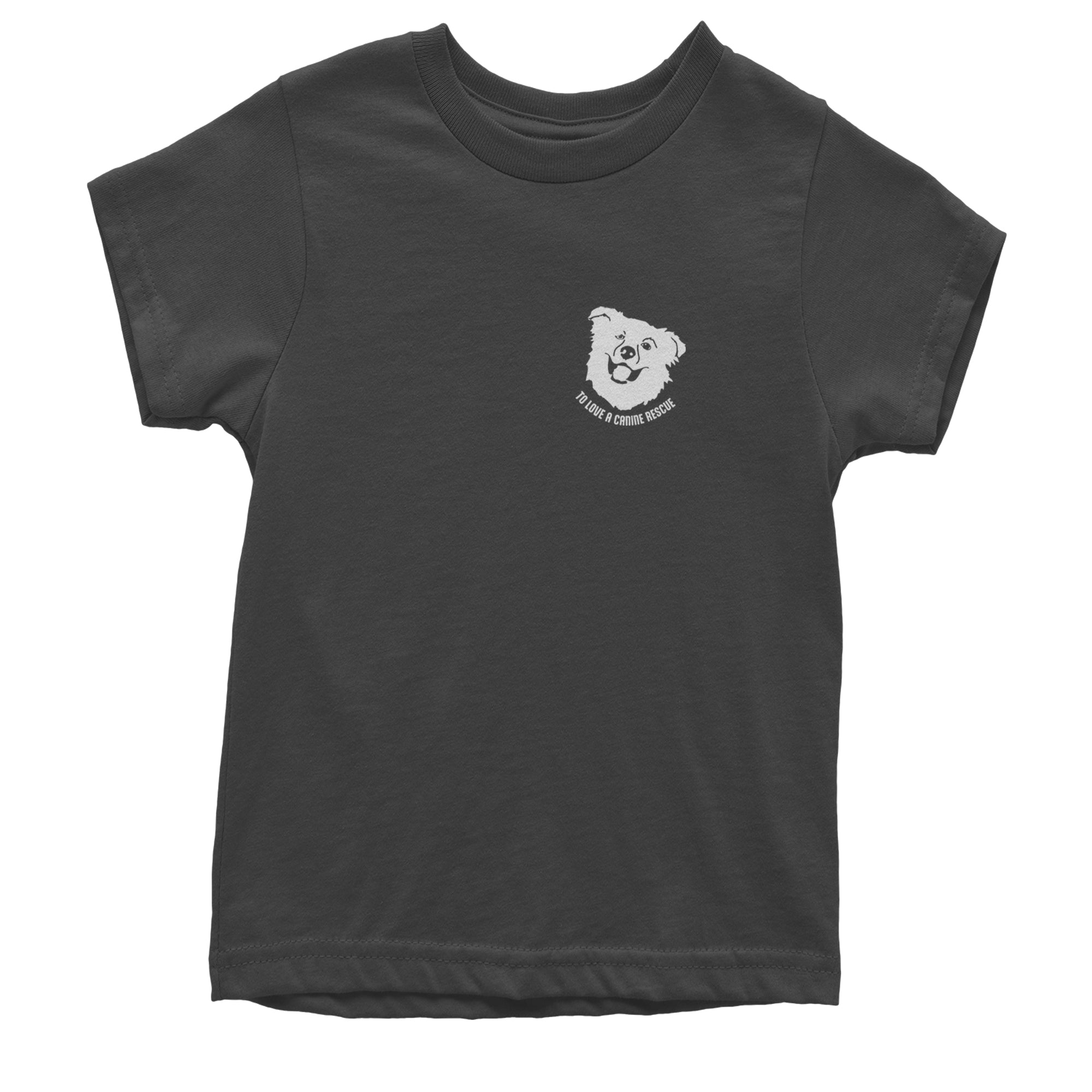 TLC Chelsea's Barking Back Youth T-shirt Charcoal Grey