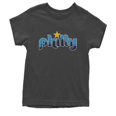 Skyline Philly Philadelphia Youth T-shirt Charcoal Grey