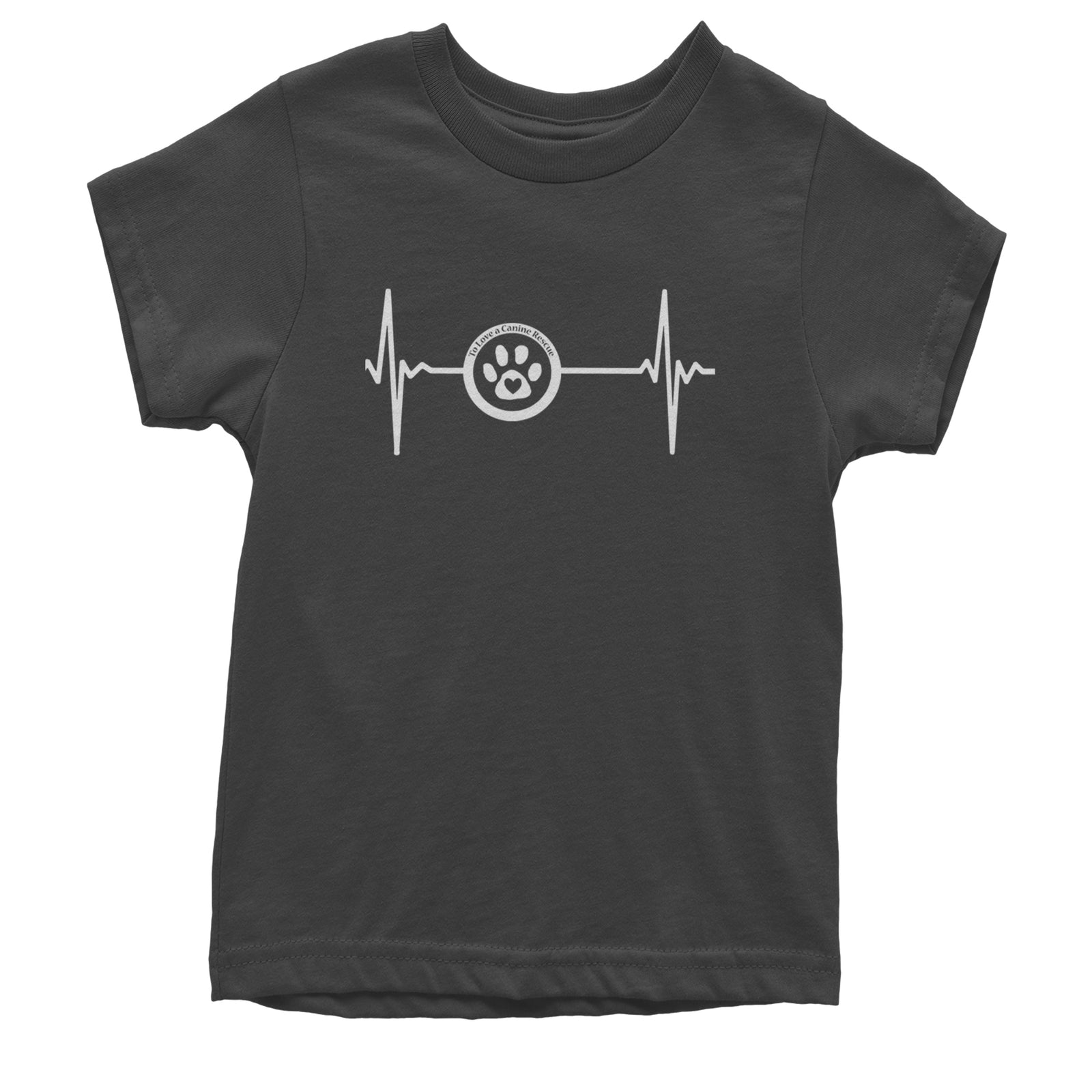 TLC Rescue Heartbeat Youth T-shirt Black
