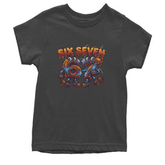 67 Lava Lightning Six Seven Meme Youth T-shirt Charcoal Grey