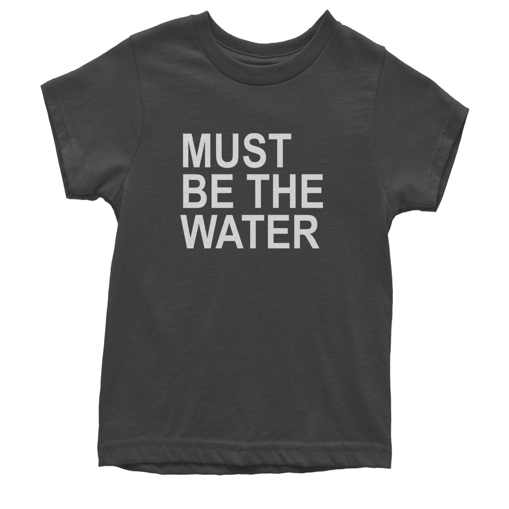 Must Be The Water Funny Racing Meme Youth T-shirt Charcoal Grey