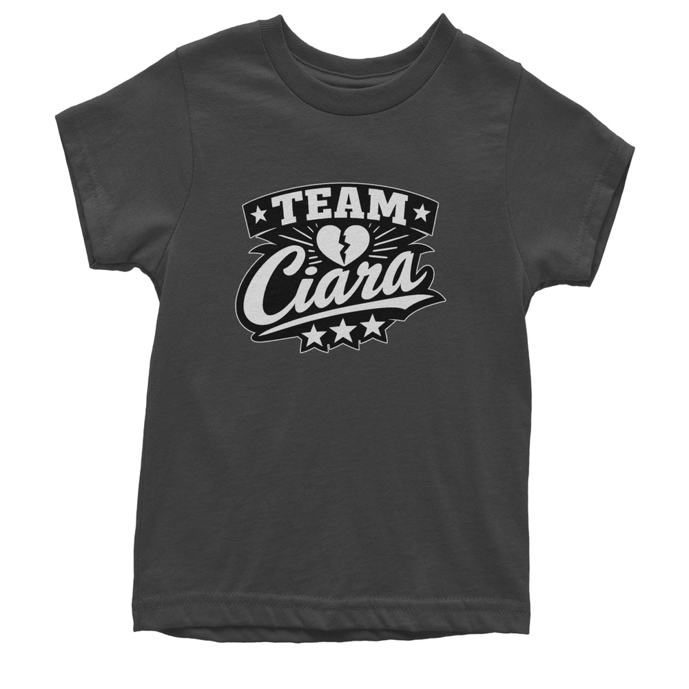 Team Ciara Scamanda Broken Heart Youth T-shirt Charcoal Grey