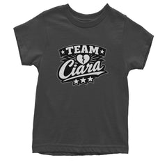 Team Ciara Scamanda Broken Heart Youth T-shirt Charcoal Grey