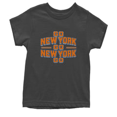 Go New York Go Basketball Youth T-shirt Charcoal Grey