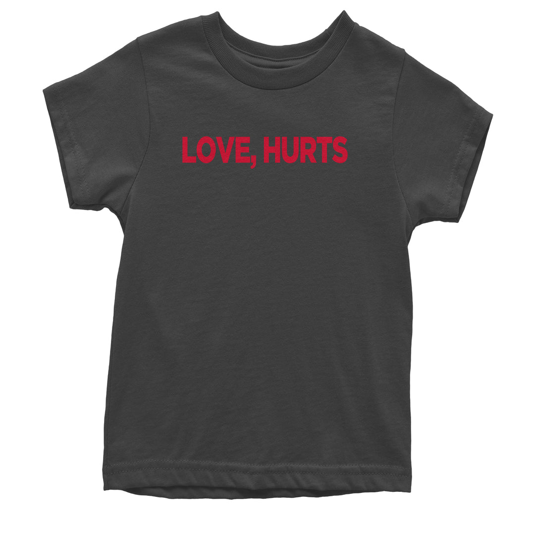 Love Hurts Youth T-shirt Charcoal Grey