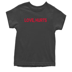 Love Hurts Youth T-shirt Charcoal Grey