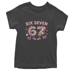 67 Candy Swirl Meme Youth T-shirt Charcoal Grey