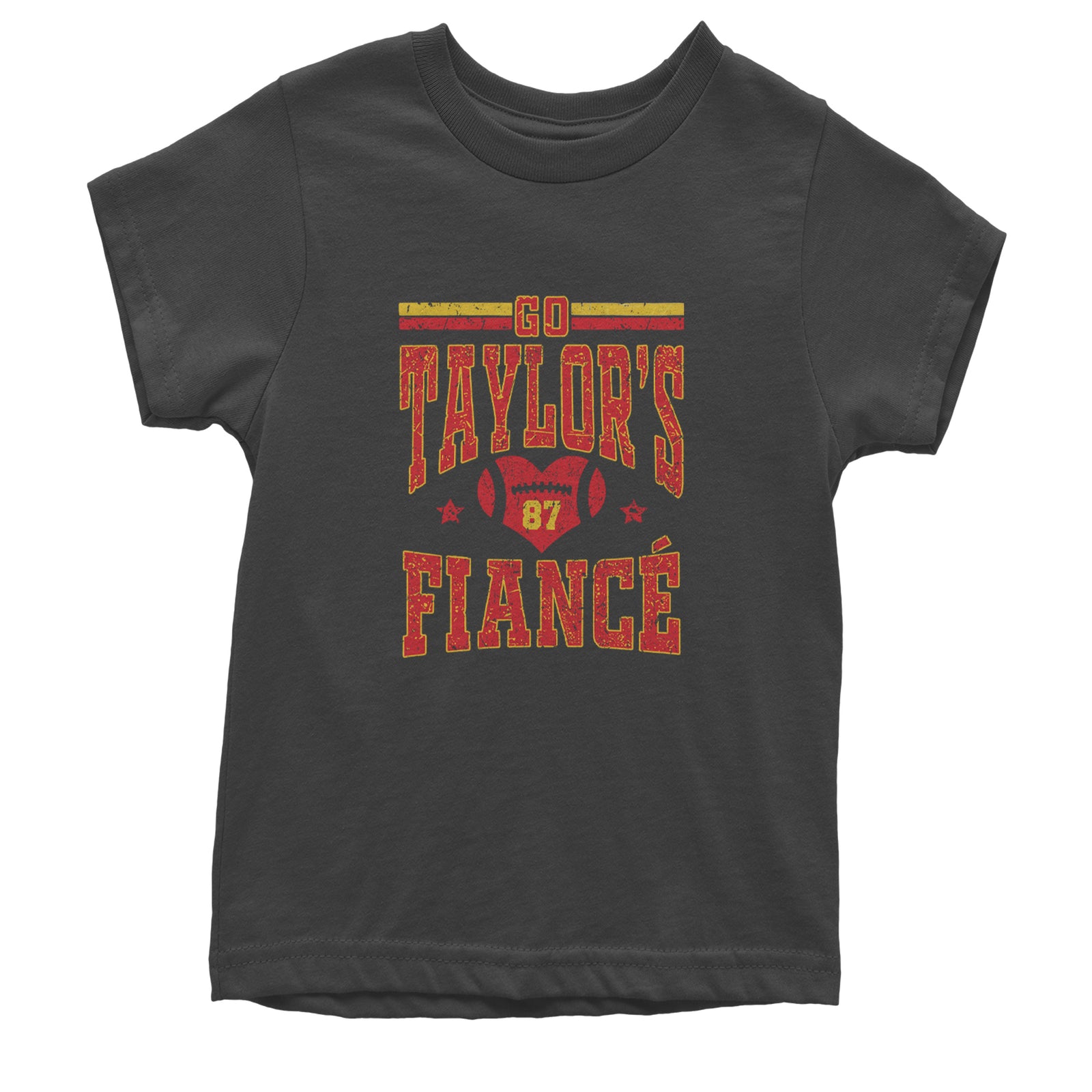 Go Taylor's Fiancé Engagement Game Day Youth T-shirt Black