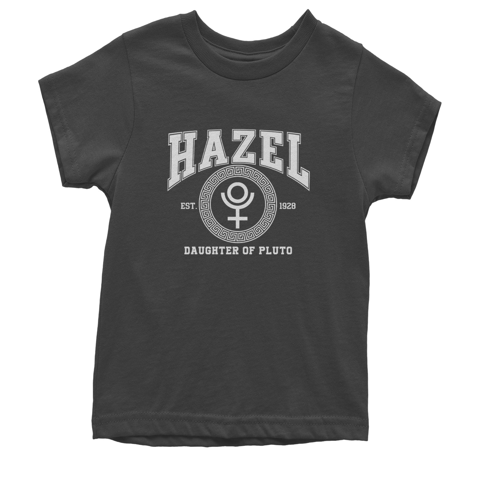 Hazel Daughter of Pluto Roman Gold Youth T-shirt Black