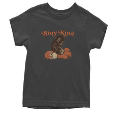 Punch Stay Kind Macaque Youth T-shirt Charcoal Grey