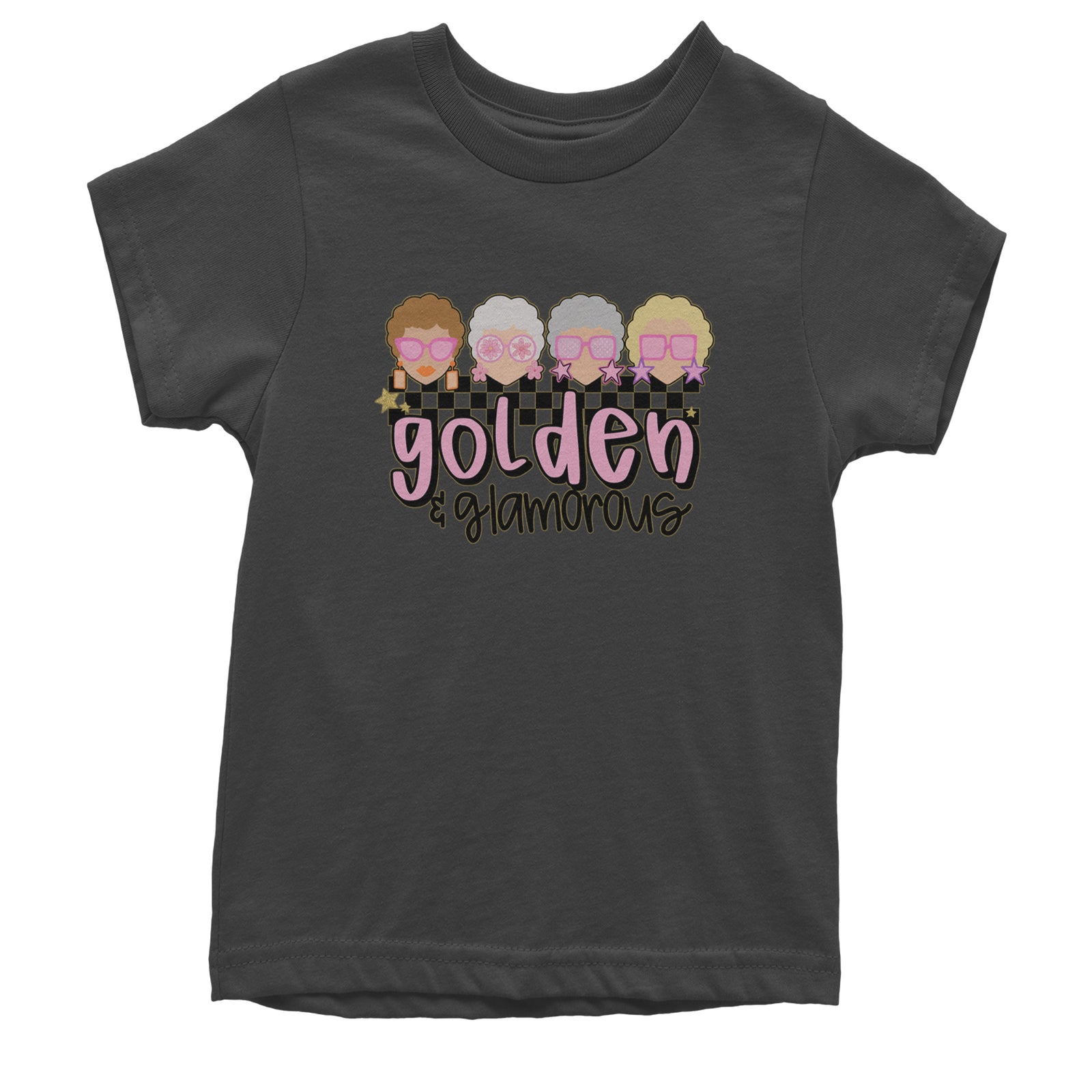 Golden And Glamorous Golden Girls Youth T-shirt Black
