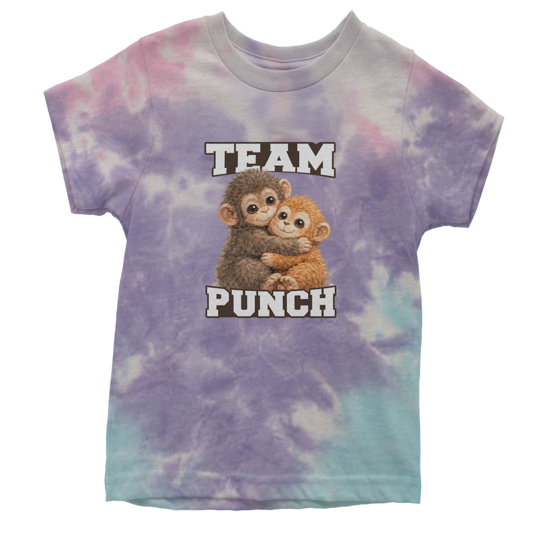Team Punch Panchi-kun Monkey Youth T-shirt Tie-Dye Cotton Candy