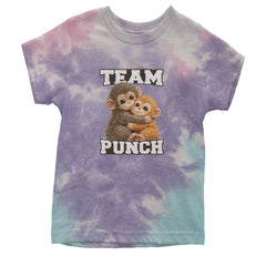 Team Punch Panchi-kun Monkey Youth T-shirt Tie-Dye Cotton Candy