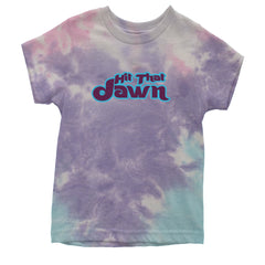 Hit That Jawn Philly Baseball graphic on Kids' Heavyweight Cotton T-Shirt in Tie-Dye Cotton Candy