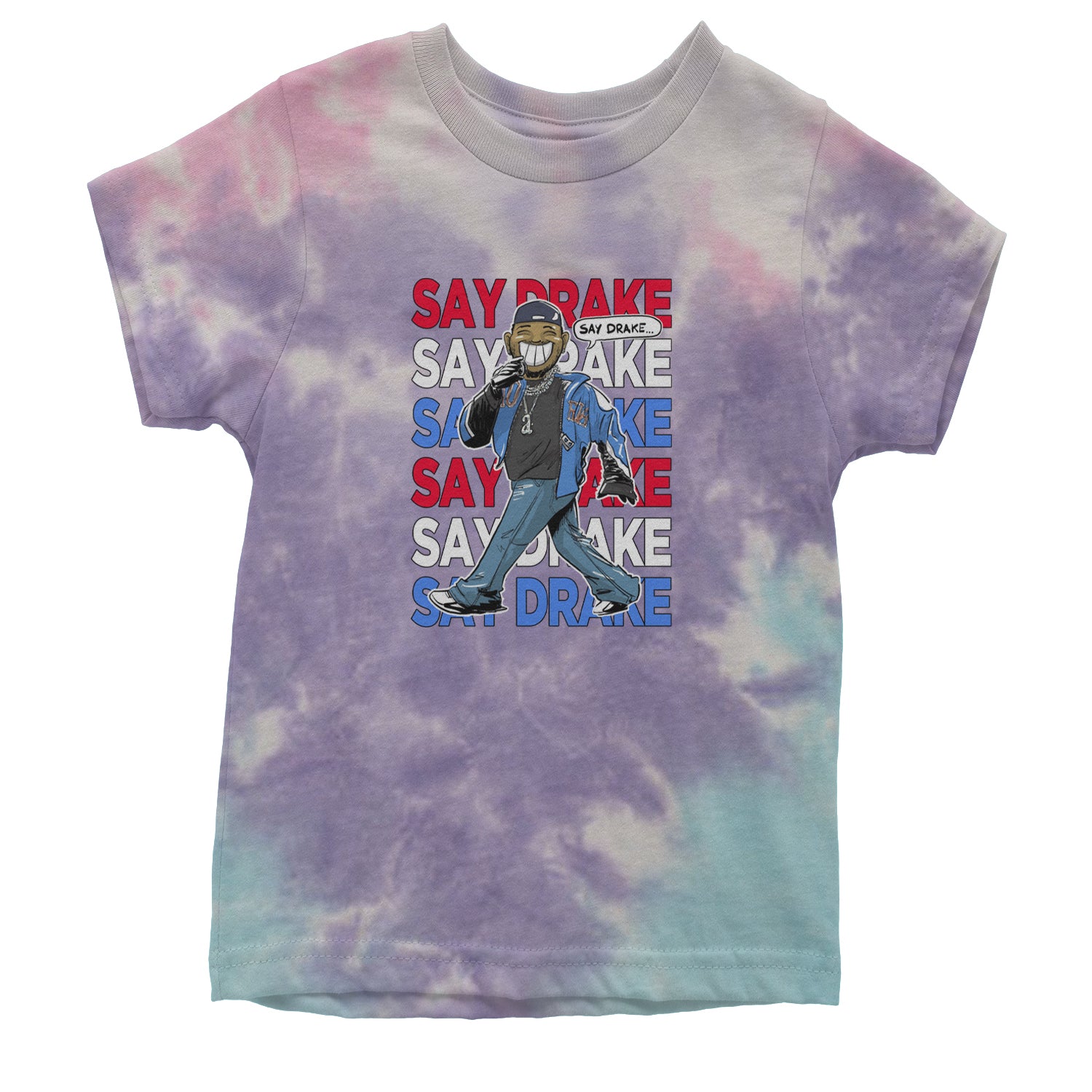 Say Drake Smiling Meme Mustard Youth T-shirt Tie-Dye Cotton Candy