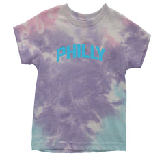 Philly Philadelphia Pride Youth T-shirt Tie-Dye Cotton Candy