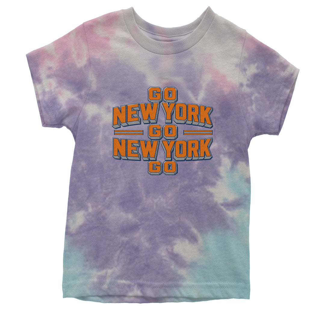 Go New York Go Basketball Youth T-shirt Tie-Dye Cotton Candy