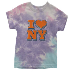 New York City Pride Heart Youth T-shirt Tie-Dye Cotton Candy