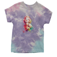 Mrs. Monroe Watercolors Bombshell Youth T-shirt Tie-Dye Cotton Candy