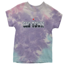 Chicago Chi-Town City Pride Youth T-shirt Tie-Dye Cotton Candy