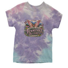 Forever Our Tennessee Butterfly Dolly Youth T-shirt Tie-Dye Cotton Candy