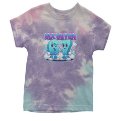 67 Six Seven Meme Kawaii Cloud Youth T-shirt Tie-Dye Cotton Candy