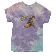 Punch Brave Together Stuffed Animal Youth T-shirt Tie-Dye Cotton Candy