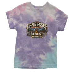 Tennessee Legend Country Music Dolly Youth T-shirt Tie-Dye Cotton Candy