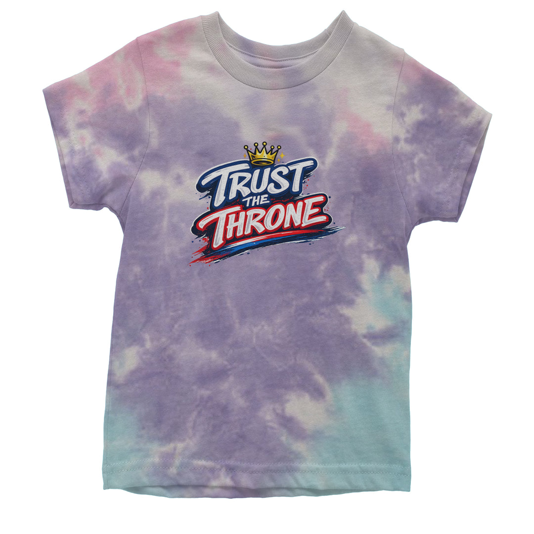 Trust The Throne Crown Philly Hoops Youth T-shirt Tie-Dye Cotton Candy