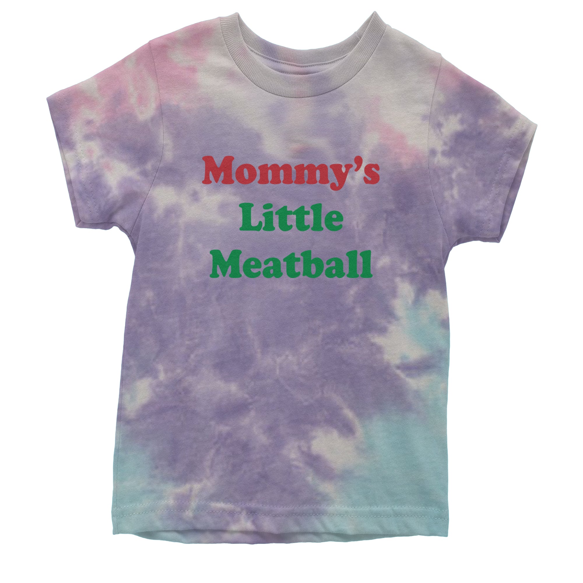 Mommy's Little Meatball Love Island Youth T-shirt Tie-Dye Cotton Candy