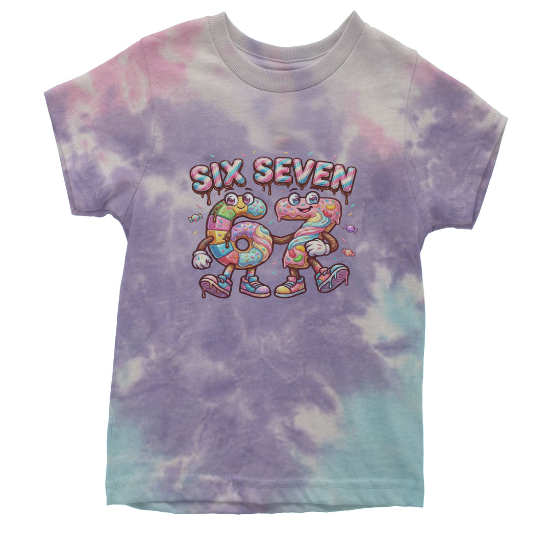 67 Candy Swirl Meme Youth T-shirt Tie-Dye Cotton Candy