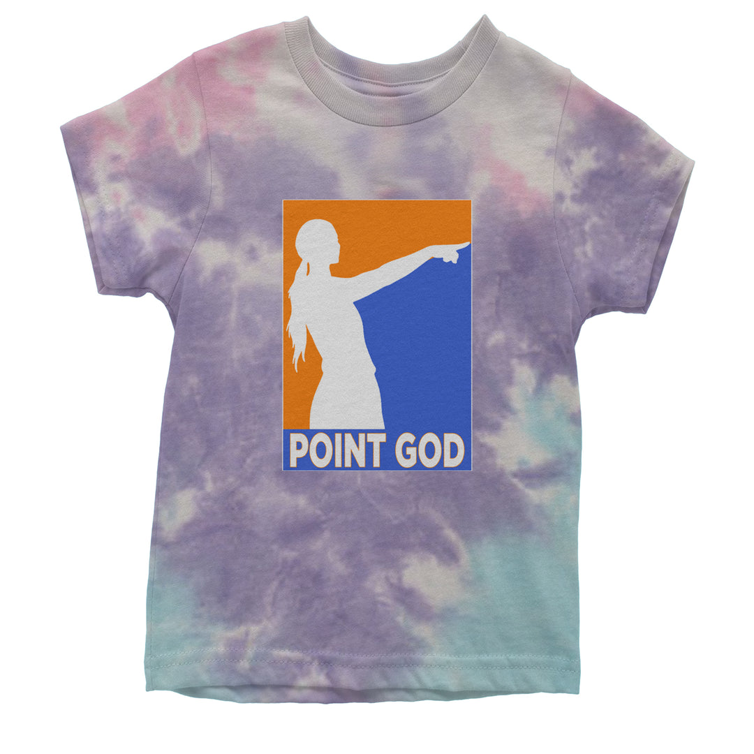 Point God Cunningham Basketball Pointing Meme  Youth T-shirt Tie-Dye Cotton Candy