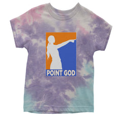 Point God Cunningham Basketball Pointing Meme  Youth T-shirt Tie-Dye Cotton Candy