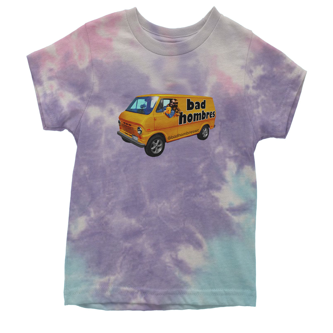 Bad Hombres Van West Chester Band Youth T-shirt Tie-Dye Cotton Candy