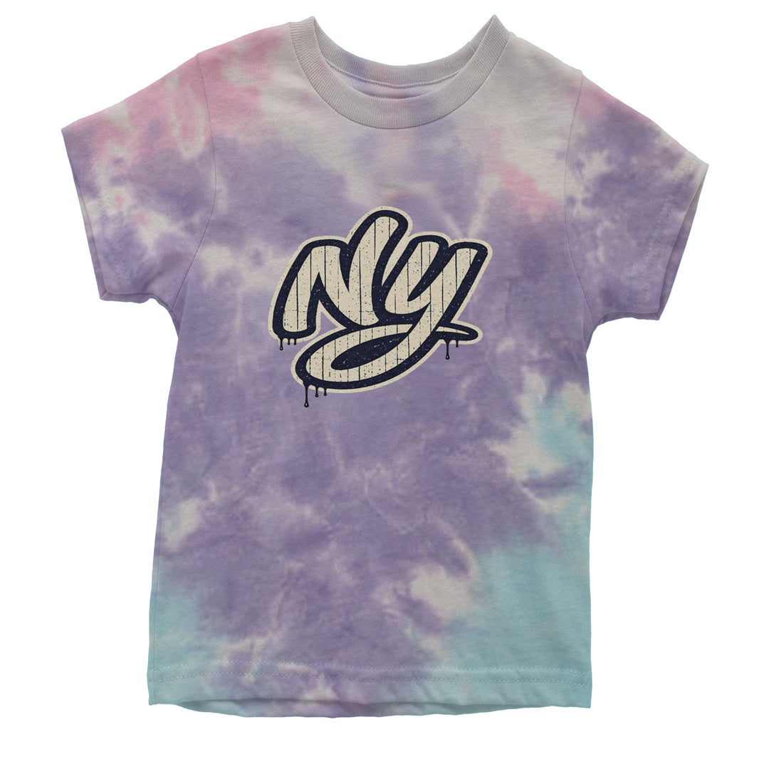 NYC New York City Grunge Street Youth T-shirt Tie-Dye Cotton Candy
