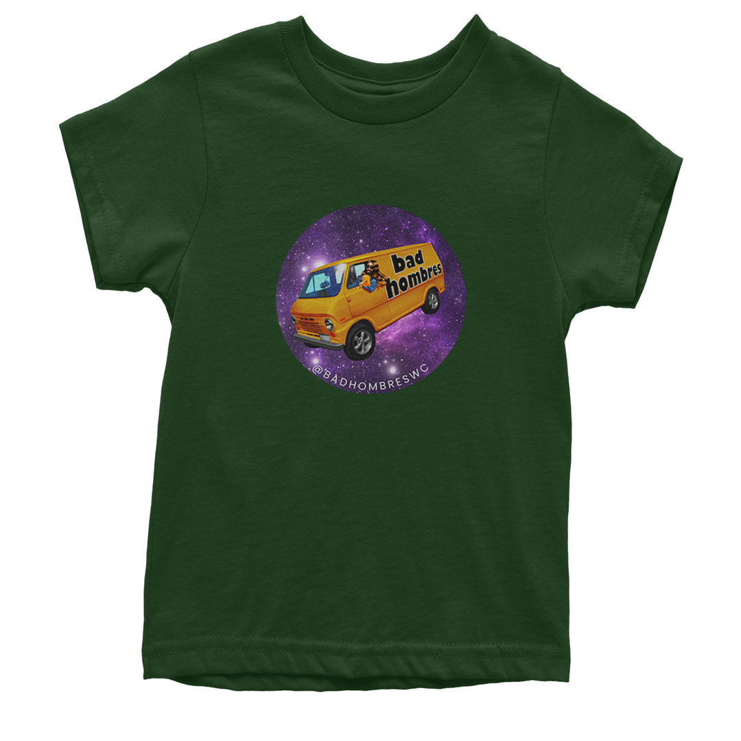 Bad Hombres Space West Chester Band Youth T-shirt Forest Green