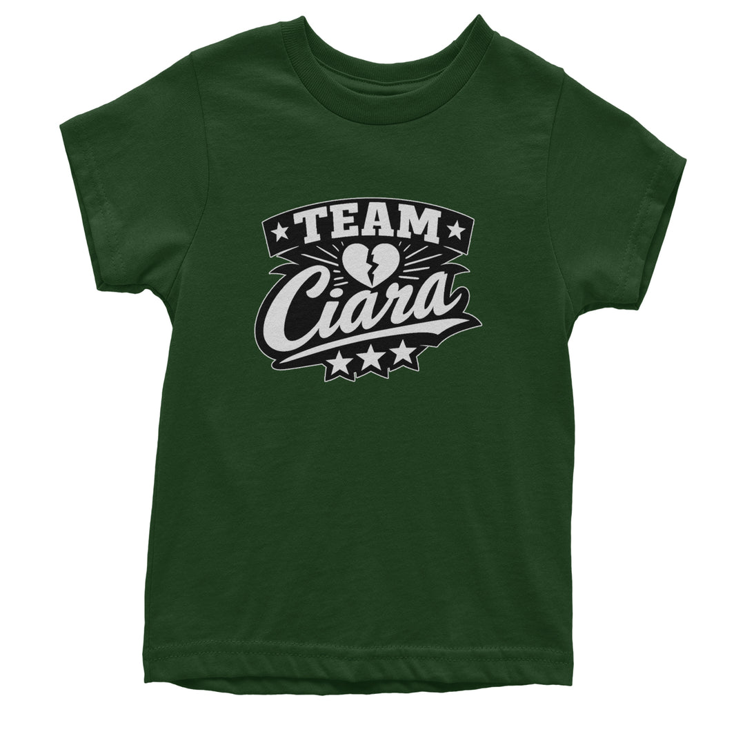 Team Ciara Scamanda Broken Heart Youth T-shirt Forest Green