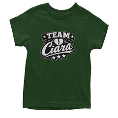 Team Ciara Scamanda Broken Heart Youth T-shirt Forest Green