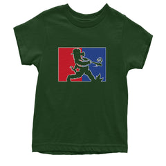 Batter Up Philly Baseball Phan Youth T-shirt Forest Green