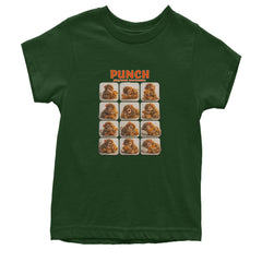 Punch Play Hard Love Harder Youth T-shirt Forest Green
