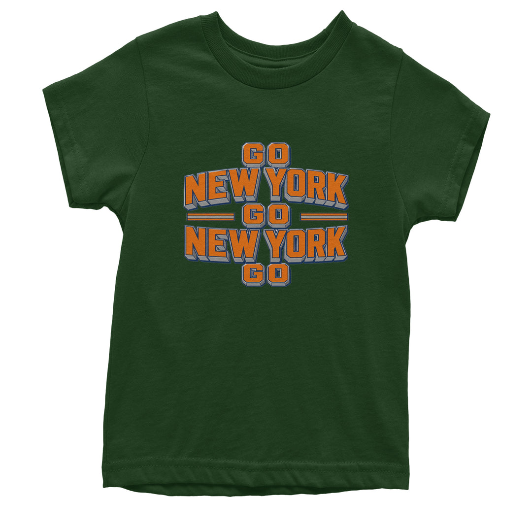 Go New York Go Basketball Youth T-shirt Forest Green