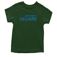 Detroit Villains Grit Football Youth T-shirt Forest Green