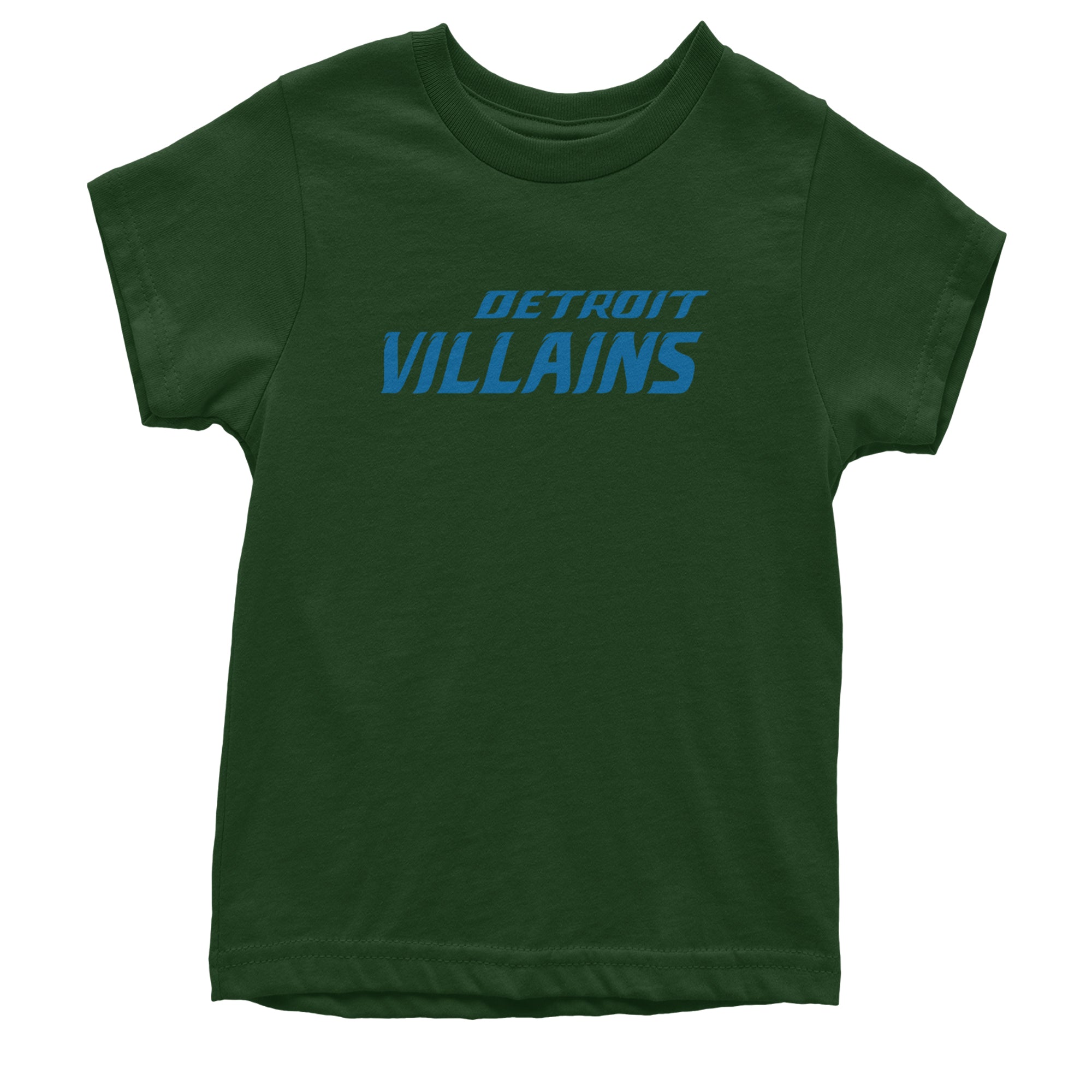 Detroit Villains Grit Football Youth T-shirt Forest Green