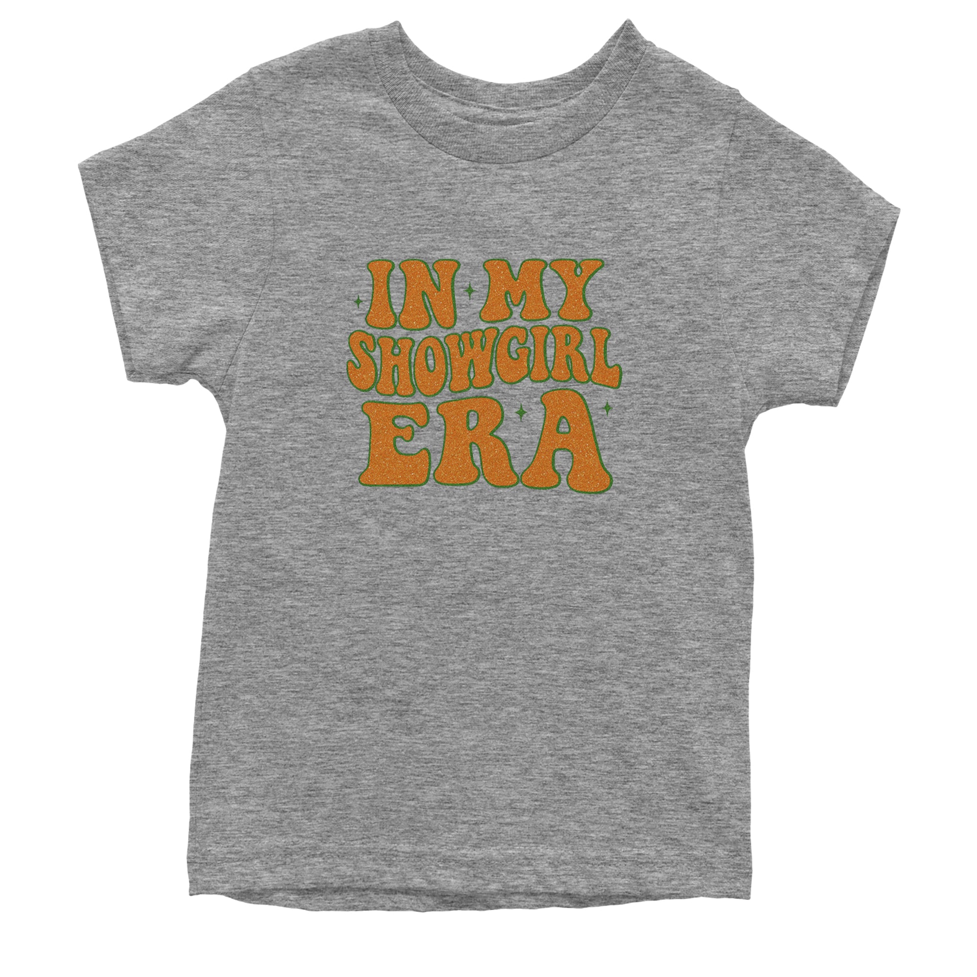 In My Showgirl Era Retro Youth T-shirt Heather Grey