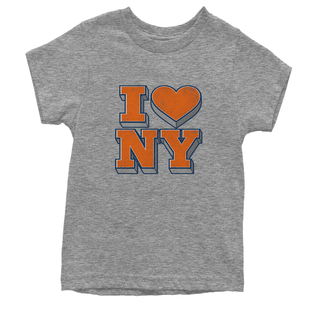 New York City Pride Heart Youth T-shirt Heather Grey
