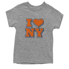 New York City Pride Heart Youth T-shirt Heather Grey