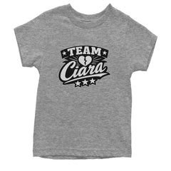 Team Ciara Scamanda Broken Heart Youth T-shirt Heather Grey
