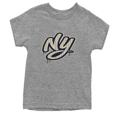 NYC New York City Grunge Street Youth T-shirt Heather Grey