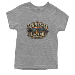 Tennessee Legend Country Music Dolly Youth T-shirt Heather Grey